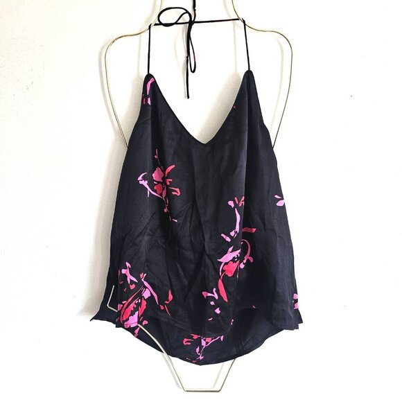 Ganni Silk Blend Camisole Tank Top, EU38/US6, Black - Picture 2 of 7